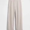 Pantalon ample décontracté en mélange de lin