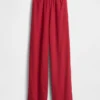 Pantalon ample décontracté en mélange de lin