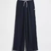 Pantalon ample décontracté à jambes larges en maille gaufrée pour enfant