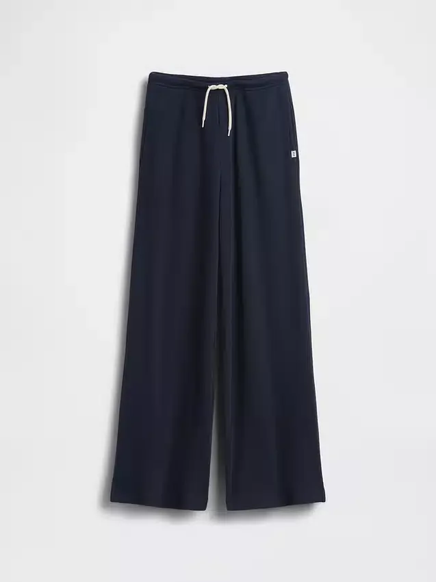 Pantalon ample décontracté à jambes larges en maille gaufrée pour enfant