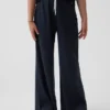Pantalon ample décontracté à jambes larges en maille gaufrée pour enfant