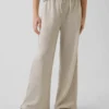 Pantalon ample décontracté à jambes larges en maille gaufrée pour enfant