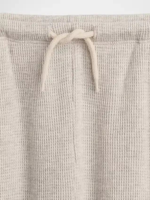 Pantalon ample décontracté à jambes larges en maille gaufrée pour enfant