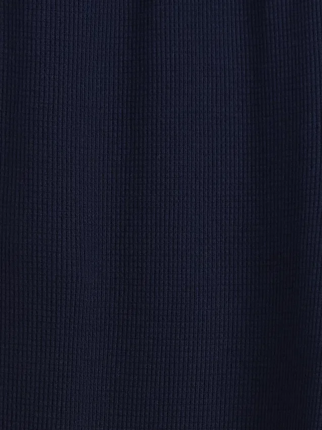 Pantalon ample décontracté à jambes larges en maille gaufrée pour enfant