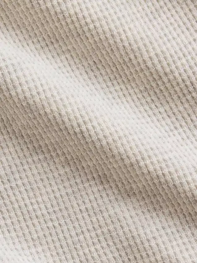 Pantalon ample décontracté à jambes larges en maille gaufrée pour enfant