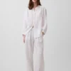 Pantalon ample en gaze de coton