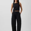 Pantalon ample en gaze de coton