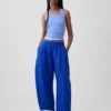 Pantalon ample en gaze de coton