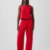 Pantalon ample en gaze de coton