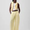 Pantalon ample en gaze de coton