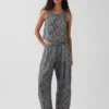 Pantalon ample en gaze de coton