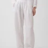 Pantalon ample en gaze de coton