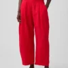 Pantalon ample en gaze de coton