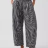 Pantalon ample en gaze de coton