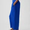 Pantalon ample en gaze de coton