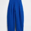 Pantalon ample en gaze de coton