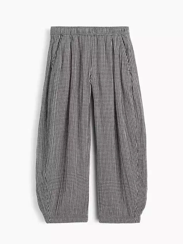 Pantalon ample en gaze de coton