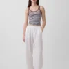 Pantalon ample en gaze de coton