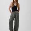 Pantalon ample en gaze de coton