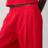 Pantalon ample en gaze de coton