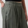 Pantalon ample en gaze de coton
