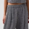 Pantalon ample en gaze de coton