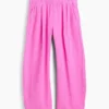 Pantalon ample en gaze de coton