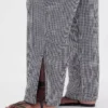 Pantalon ample en gaze de coton à ourlets fendus