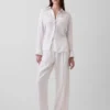 Pantalon ample en mélange de lin