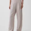 Pantalon ample en mélange de lin