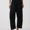 Pantalon ample en mélange de lin