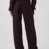 Pantalon ample en mélange de lin