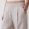 Pantalon ample en mélange de lin