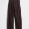 Pantalon ample en mélange de lin