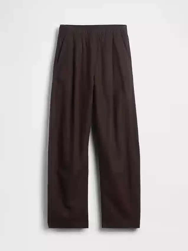 Pantalon ample en mélange de lin
