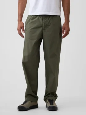 Pantalon ample en popeline style années 90
