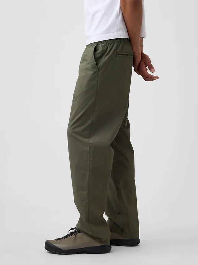 Pantalon ample en popeline style années 90