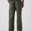 Pantalon ample en popeline style années 90