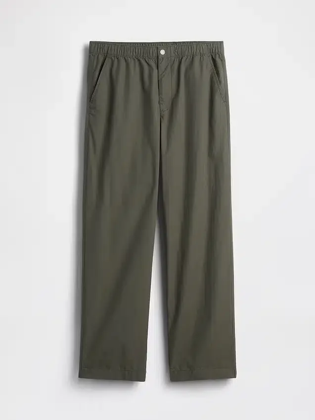 Pantalon ample en popeline style années 90
