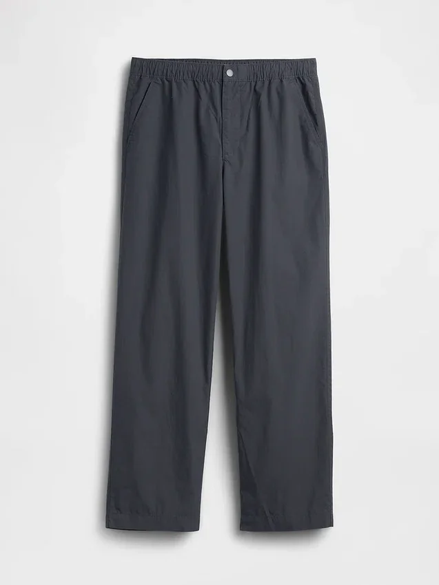 Pantalon ample en popeline style années 90