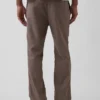 Pantalon ample et fuselé en lin et coton