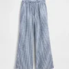 Pantalon ample facile à enfiler en lin et coton pour enfants