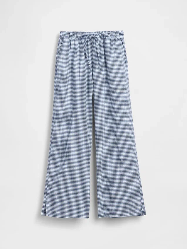 Pantalon ample facile à enfiler en lin et coton pour enfants