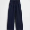 Pantalon ample facile à enfiler en lin et coton pour enfants