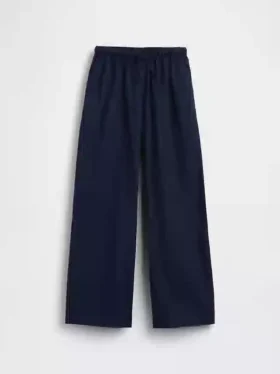Pantalon ample facile à enfiler en lin et coton pour enfants