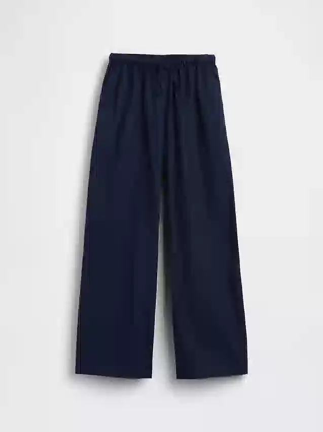 Pantalon ample facile à enfiler en lin et coton pour enfants