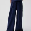 Pantalon ample facile à enfiler en lin et coton pour enfants