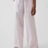Pantalon ample facile à enfiler en lin et coton pour enfants