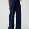 Pantalon ample facile à enfiler en lin et coton pour enfants