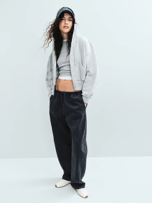 Pantalon ample à genoux renforcés